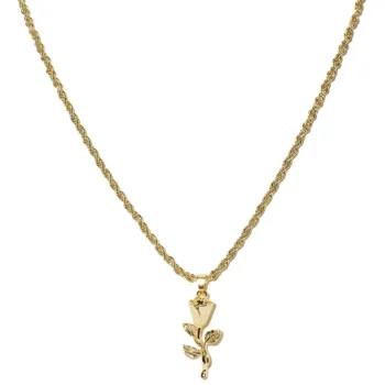 Rose Pendant Chain Necklace
